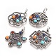 Природные и синтетические Gemstone подвески KK-F756-05-1