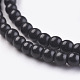 Синтетических нитей бирюзовые бусы TURQ-G106-4mm-02C-3