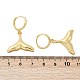 Латунные серьги обруча EJEW-Q036-03D-G-2