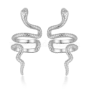 Серебряные серьги-клипсы в стиле змеи s925 в стиле ретро AV2043-2