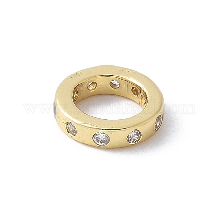 Латунные микро проложить Цирконий Европейский бисером KK-K399-14G-01-1