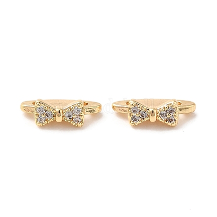 Латунный микро pave прозрачный кубик циркония подвески KK-P239-14G-1