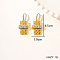 Luxury Vintage Exaggerated Metal Leaf Earrings for Party Gift Banquet Wear