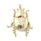 Brass Pendants, Cadmium Free & Nickel Free & Lead Free, Animals Charms, Real 18K Gold Plated, Beetle, 17.5x13.5x4.5mm, Hole: 1.2mm
