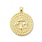 Rack Plating Brass Micro Pave Cubic Zirconia Pendants, Long-Lasting Plated, Lead Free & Cadmium Free, Anchor Charms, Real 18K Gold Plated, 28x25x2mm, Hole: 4x3.5mm