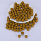 Round Silicone Focal Beads, Olive, 15mm, Hole: 2mm