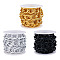 2m 3 Colors Aluminium Twisted Chains Curb Chains, Unwelded, with Spool, Mixed Color, 20x15x1.8mm, 2m/color