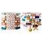 12Pcs 12 Style Handmade Polymer Clay Heisih Beaded Stretch Bracelets Set with Shell Starfish Charm, Inspiration Word Lucky Preppy Bracelets for Women, Mixed Color, Inner Diameter: 2-1/8 inch(5.5cm)