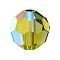 Preciosa® Crystal Beads, Czech Crystal, 451 19 602 Round, 50230 200 Olivine AB, 4mm, Hole: 1mm