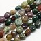 Natural Indian Agate Nuggets Bead Strands, Tumbled Stone, Indian Agate, 8~12x8~12mm, Hole: 1mm, about 39~41pcs/strand, 16.14 inch