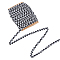 NBEADS 20 Yard Black and White Checked Embroidery Ribbons, 3/8