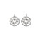 304 Stainless Steel Pendant Enamel Settings, Flat Round, Stainless Steel Color, 12.5x10x1.5mm, Hole: 1.2mm