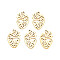 Ion Plating(IP) 201 Stainless Steel Pendants, Heart Shaped, Nickel Free, Real 18K Gold Plated, 25x16x1.5mm, Hole: 1.8mm