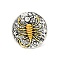 Alloy Brooches, Enamel Pins, for Backpack Clothes, Constellation, Scorpio, 19.5x3.5mm