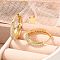 Rack Plating Brass Micro Pave Cubic Zirconia Hoop Earrings, Long-Lasting Plated, Lead Free & Cadmium Free, Real 18K Gold Plated, 4.5x20mm