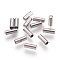 Tarnish Resistant 201 Stainless Steel Cord End Caps, Stainless Steel Color, 7.5x2.5mm, Hole: 2mm