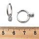 Серьги-кольца из нержавеющей стали 304 с микропаве из кубического циркония STAS-R004-02P-02-5
