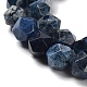 Натуральные дюмортьеритовые кварцевые бусы G-G030-A04-02-4
