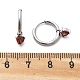 Серьги-кольца из нержавеющей стали 304 с микропаве из кубического циркония STAS-R004-03P-01-5