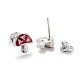 Серьги-гвоздики из циркония EJEW-F264-14P-3
