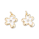Подвески из латуни с прозрачным фианитом KK-N232-494-2