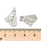 Латунные микропаве прозрачные подвески с фианитом KK-B139-24B-P-3