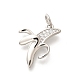 Латунные микропаве прозрачные подвески с фианитом KK-L225-004P-02-1