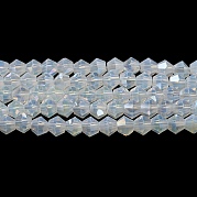 Имитация нефрита гальванических бисер пряди EGLA-A039-J4mm-B05