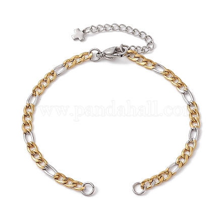 Изготовление браслета-цепочки Фигаро из нержавеющей стали 304 AJEW-JB01285-1