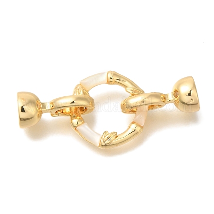 Застежки-защелки из латуни KK-K389-017G-1