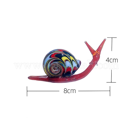 Фигурки улиток лэмпворк 3d ручной работы PW-WG22215-04-1