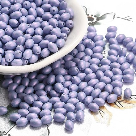 Выпечка расписных стеклянных бусин SEED-C004-04I-1