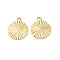 Brass Pendants, Real 18K Gold Plated, Flat Round, 12x10x0.5mm, Hole: 1.2mm