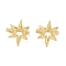 Real 18K Gold Plated Brass Cuff Earrings for Women, Star, 14.5x12mm