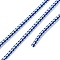 Braided Round Steel Wire, for DIY Bracelets, Light Cyan, 3.2mm
