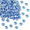 Preciosa® MAXIMA Crystal No Hotfix Flatback Stones, Czech Crystal, Dura Foiling, Round(438 11 615 Chaton Rose), 30050 200 Sapphire AB, SS12(3~3.2mm)
