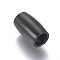 304 Stainless Steel Magnetic Clasps with Glue-in Ends, Matte, Oval, Gunmetal, 14.5x9mm, Hole: 6mm