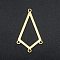 201 Stainless Steel Chandelier Components Links, 4 Loop Links, Laser Cut, Kite Shape, Golden, 34x20x1mm, Hole: 1.6mm