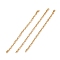 Ion Plating(IP) 304 Stainless Steel Cable Chains, Unwelded, Golden, 1.5x2x0.4mm, about 0.16 Foot(0.05m)/pc
