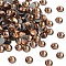 Preciosa® Crystal Hotfix Flatback Stones, Czech Crystal, Round(438 11 612 Chaton Rose VIVA 12 ®), 10210 Lt. Smoked Topaz, SS8(2.3~2.5mm)