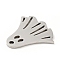 Non-Tarnish 201 Stainless Steel Pendants, Ghost, Stainless Steel Color, 17x17x1mm, Hole: 1.4mm