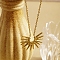 Sun Pendant Necklace, Stainless Steel Cable Chain Necklaces for Women