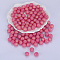 Round Silicone Focal Beads, Misty Rose, 15mm, Hole: 2mm