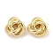 Brass Beads, Cadmium Free & Nickel Free & Lead Free, Trinity Knot, Real 18K Gold Plated, 8x8x4.5mm, Hole: 1.2mm