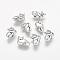 Tibetan Style Alloy Kitten Beads, 3D Cat, Lead Free & Cadmium Free, Antique Silver, 11x14x4.5mm, Hole: 1mm