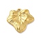 Ion Plating(IP) 304 Stainless Steel Pendants, Leaf Charm, Real 18K Gold Plated, 15x16x2mm, Hole: 1.2mm