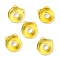 Glass Beads, Cat, Yellow, 14.5x14x4.5mm, Hole: 6mm