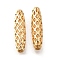 Brass Beads, Cadmium Free & Nickel Free & Lead Free, Oval, Real 18K Gold Plated, 15x4mm, Hole: 1.2mm