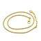 Rack Plating Brass Round Snake Chain Necklaces for Women, Cadmium Free & Lead Free, Long-Lasting Plated, Real 18K Gold Plated, 18.70x0.12 inch(47.5x0.3cm)