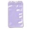 Rectangle Plastic Yin-Yang Zip Lock Bags, Resealable Packaging Bags, Self Seal Bag, Lilac, 16x9x0.02cm, Unilateral Thickness: 2.5 Mil(0.065mm)
